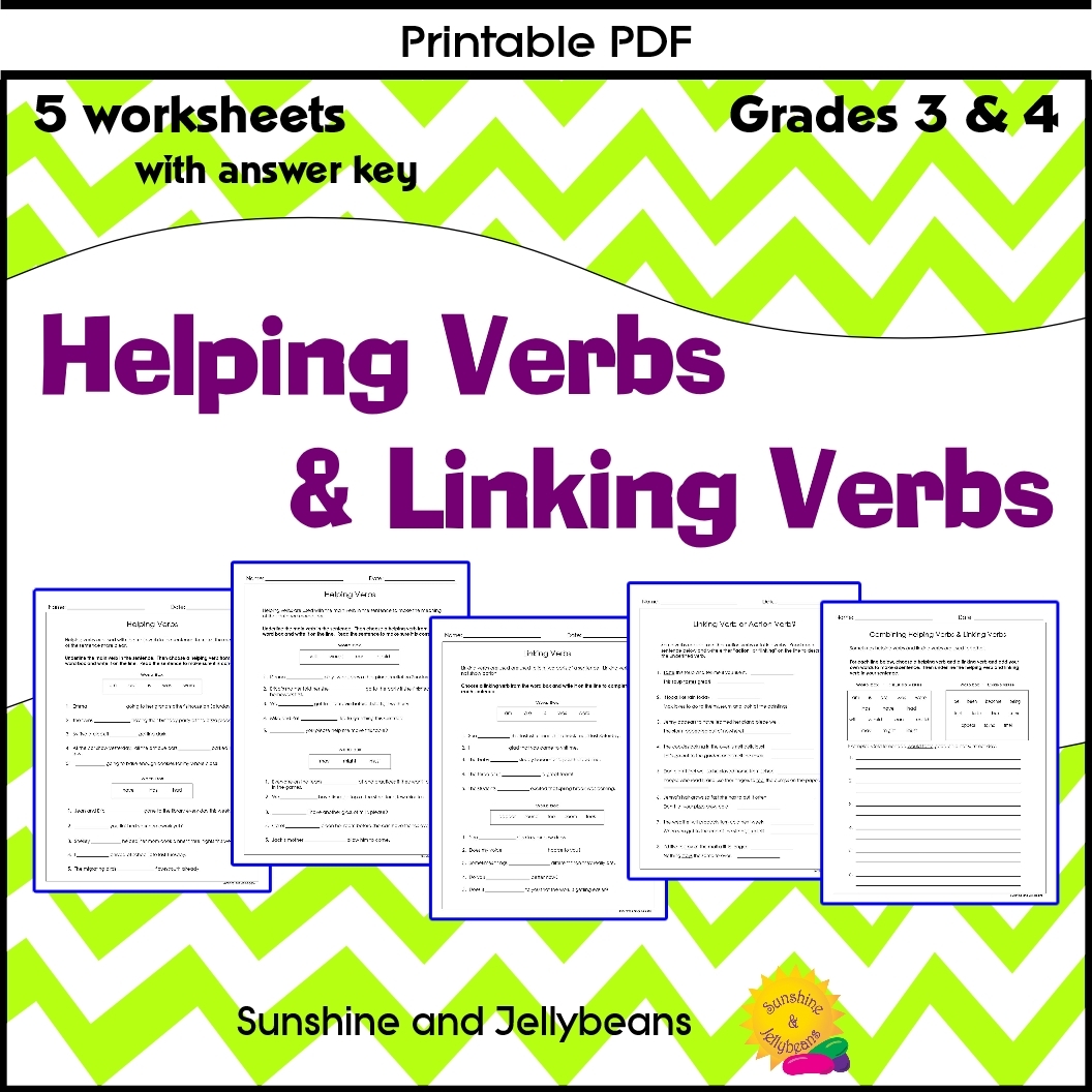 Linking Verbs And Helping Verbs 5 Worksheets Answer Key Grades 3 4 Made By Teachers Linking Verbs And Helping Verbs 5 Worksheets Answer Key Grades 3 4 Made By Teachers