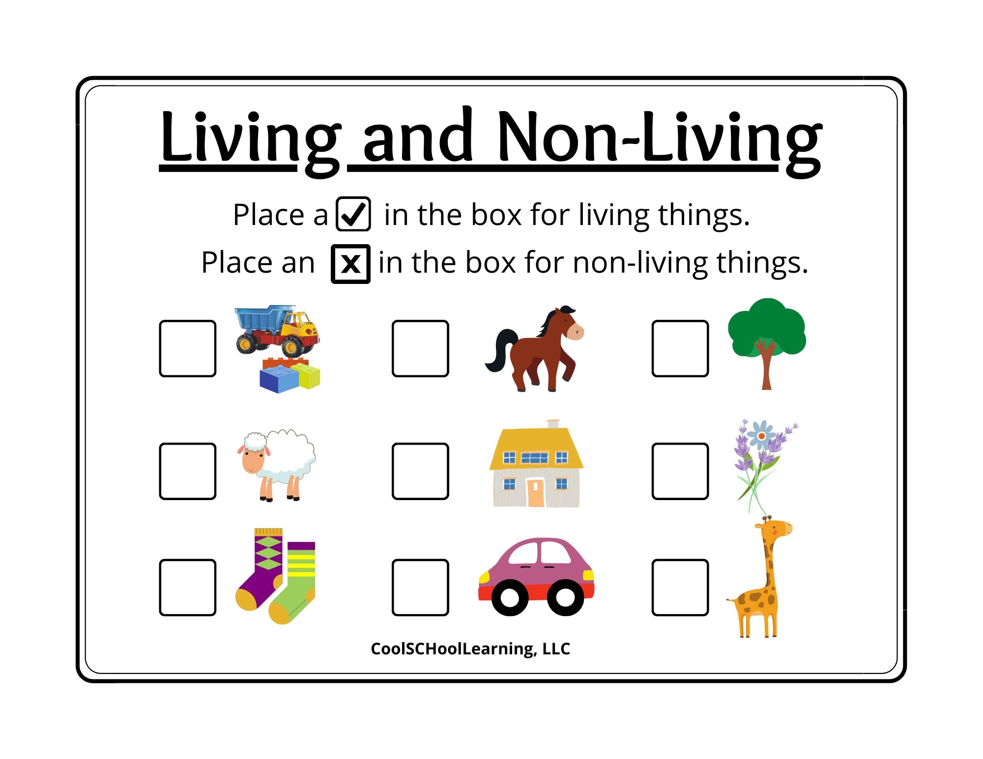 living and non living things worksheet living and non living things worksheet