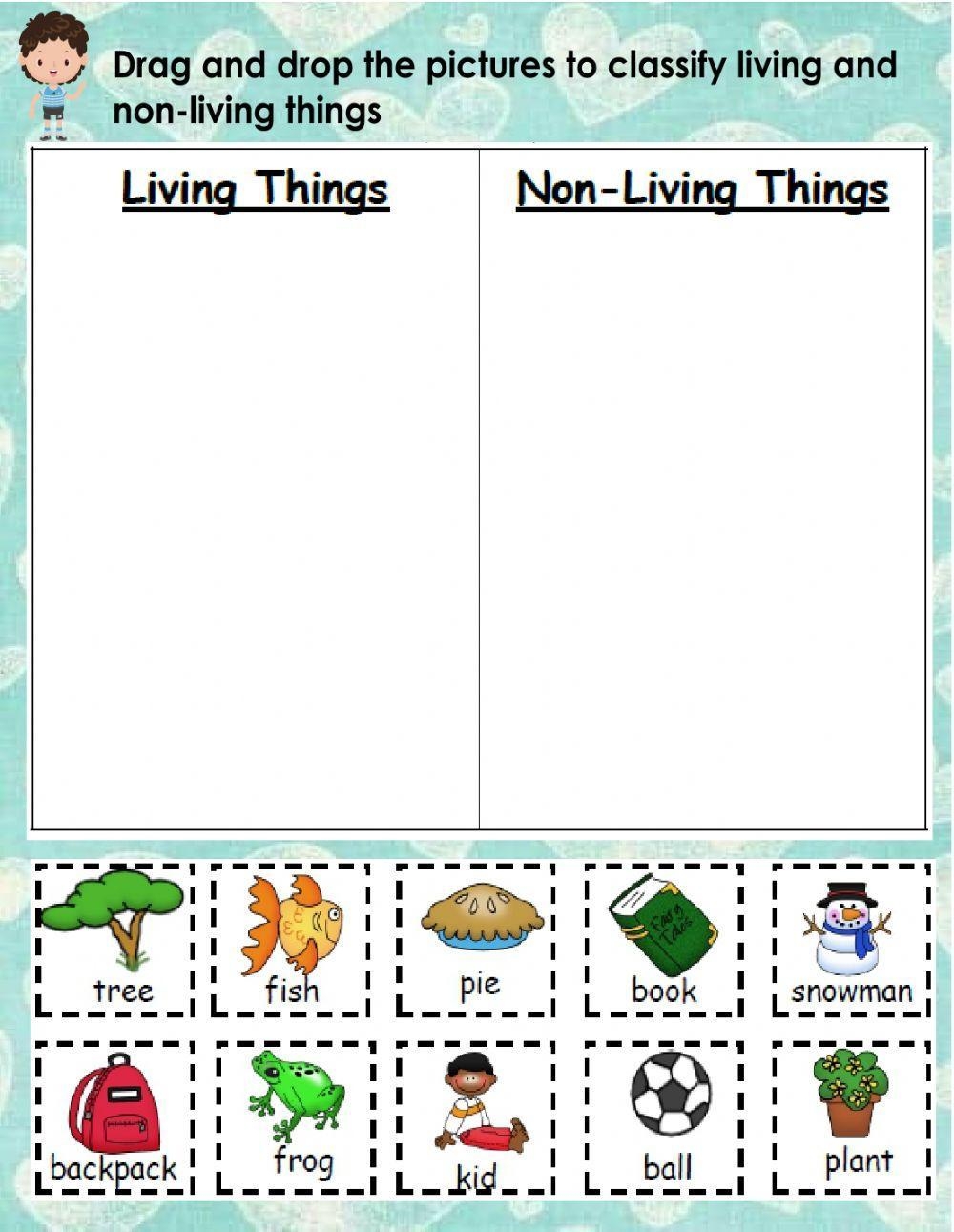 Living And Non living Things Exercise For First Grade Live Worksheets Library Living And Non living Things Exercise For First Grade Live Worksheets Library