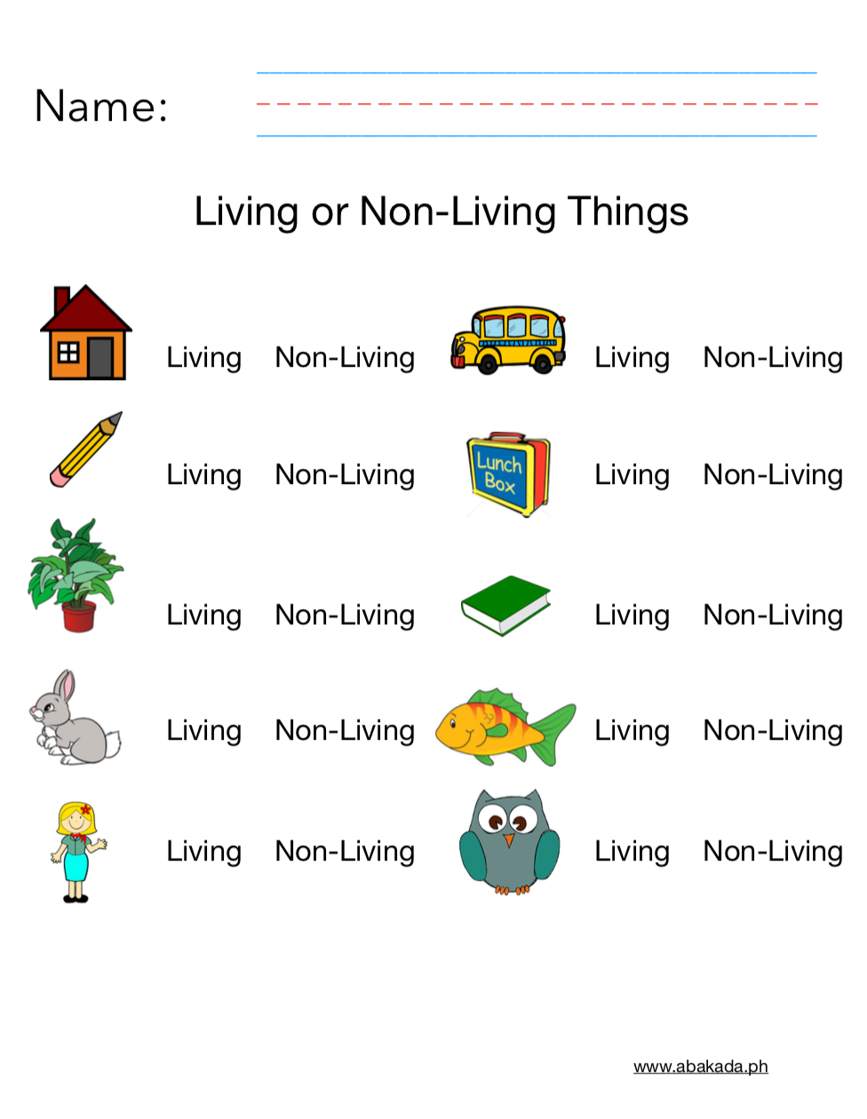 Living And Non Living Worksheet Science Printable Worksheets Worksheets Library Living And Non Living Worksheet Science Printable Worksheets Worksheets Library