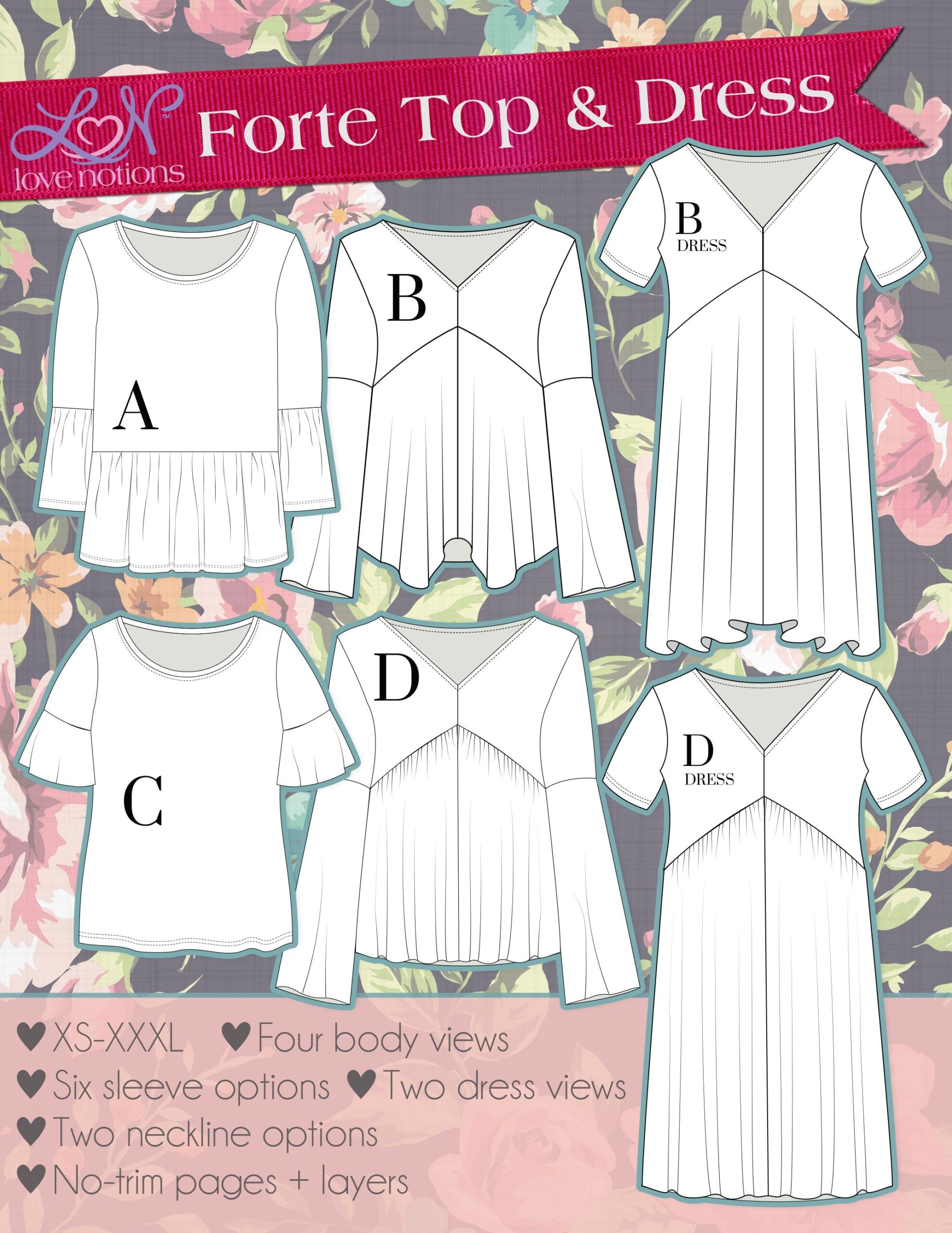 Love Notions Forte Top Dress Patterns Love Notions Forte Top Dress Patterns