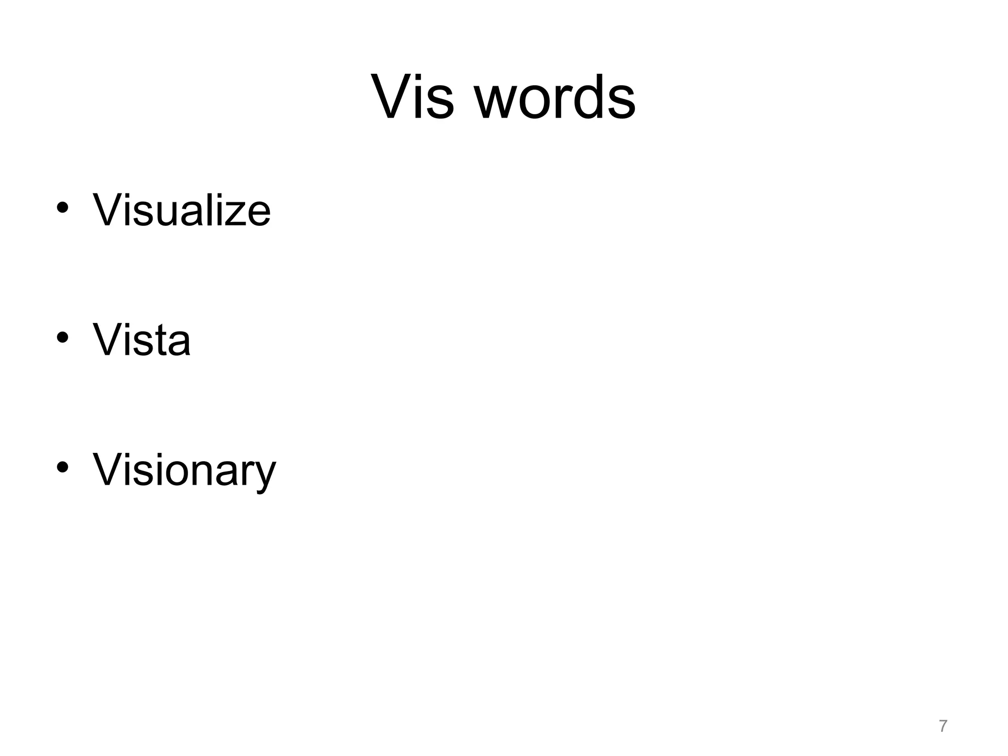 root words with vis