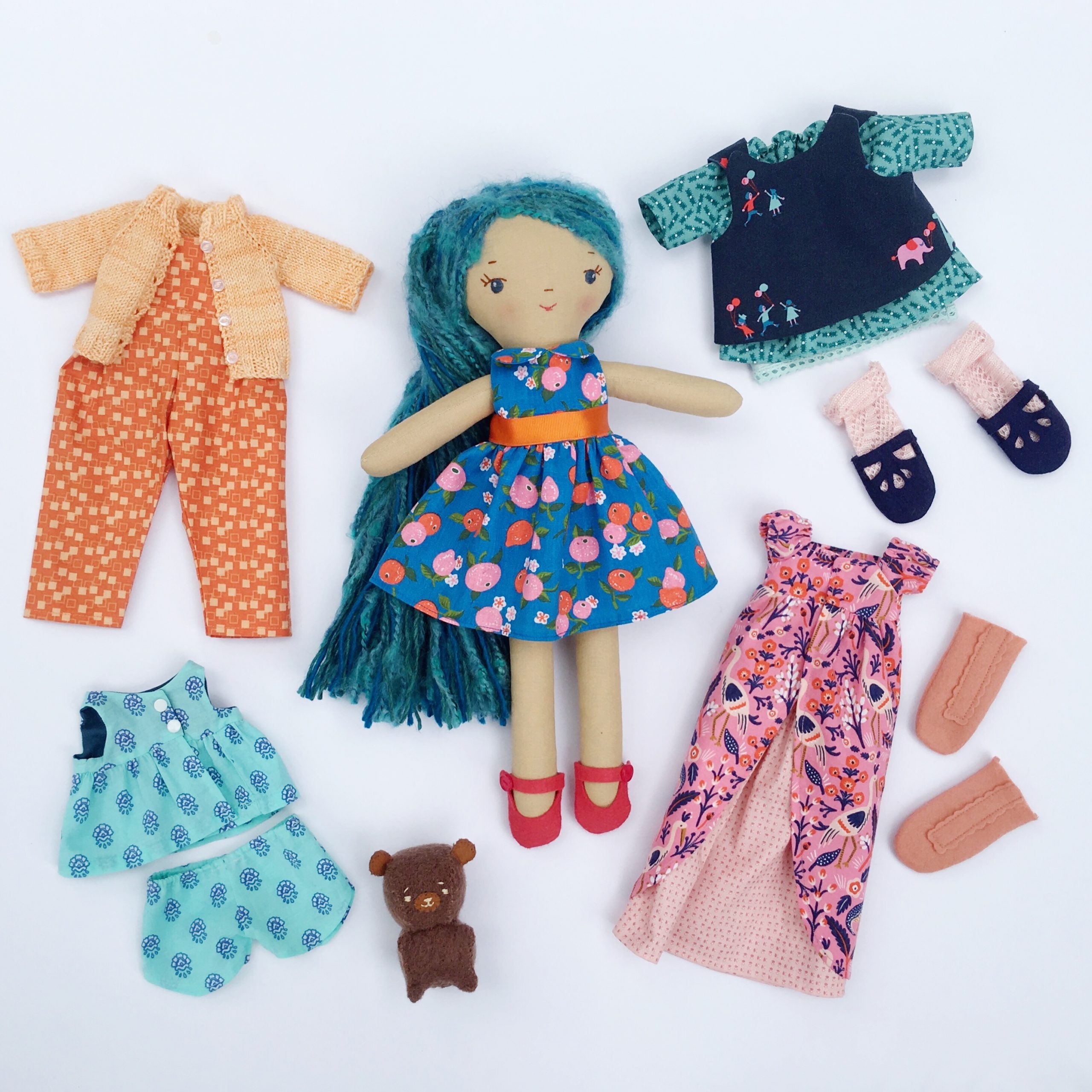 Make Along Doll Clothes Pattern Set Wee Wonderfuls Make Along Doll Clothes Pattern Set Wee Wonderfuls