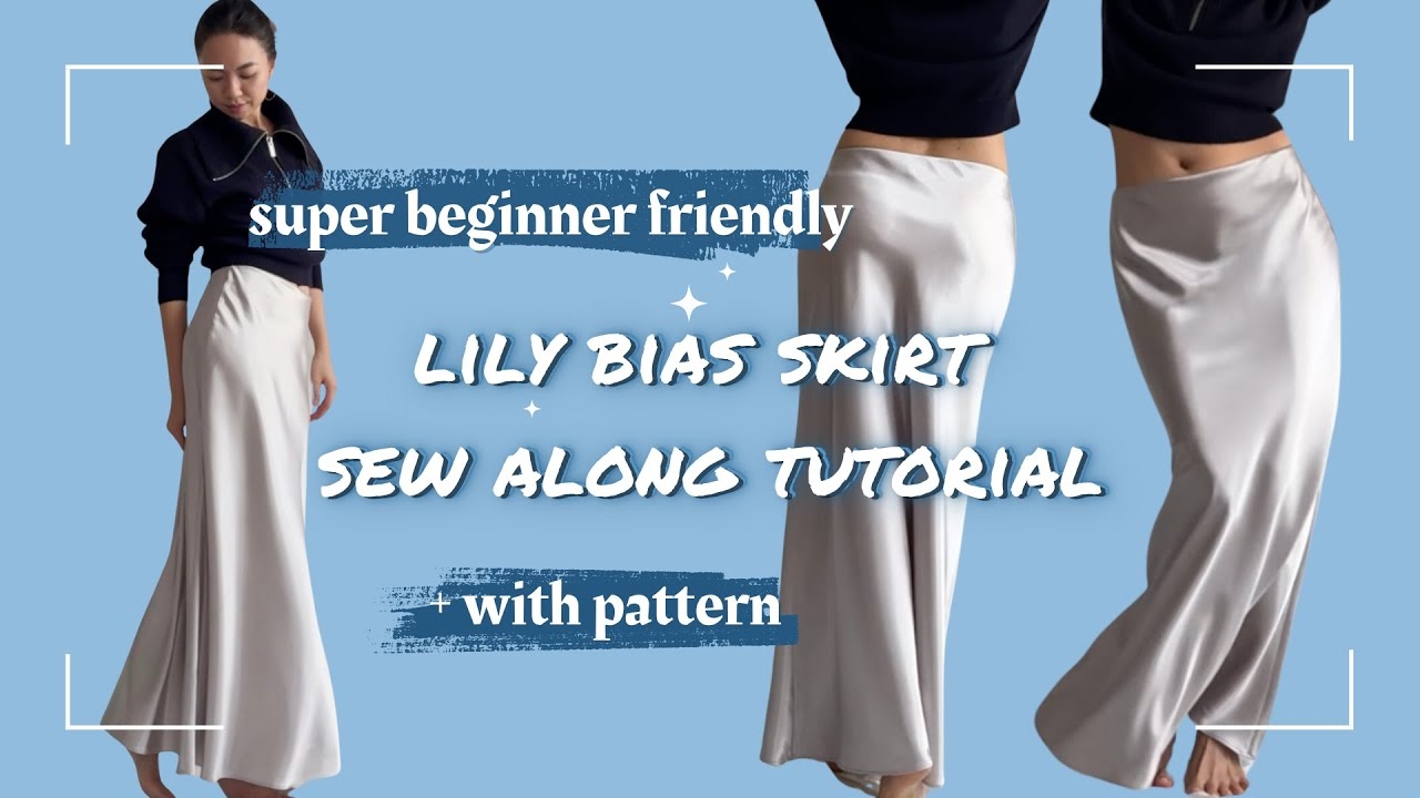 Make The Perfect Lily Bias Maxi Skirt SEWING TUTORIAL YouTube