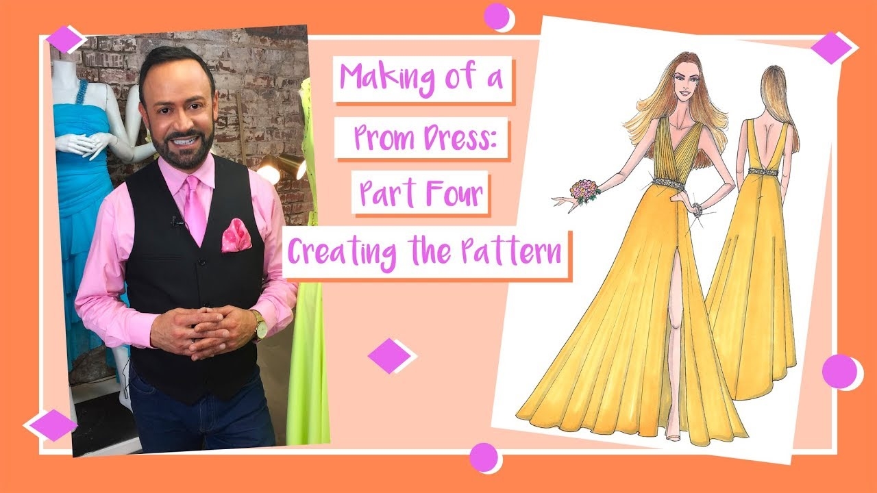 Making Of A Prom Dress Part 4 Creating The Pattern YouTube