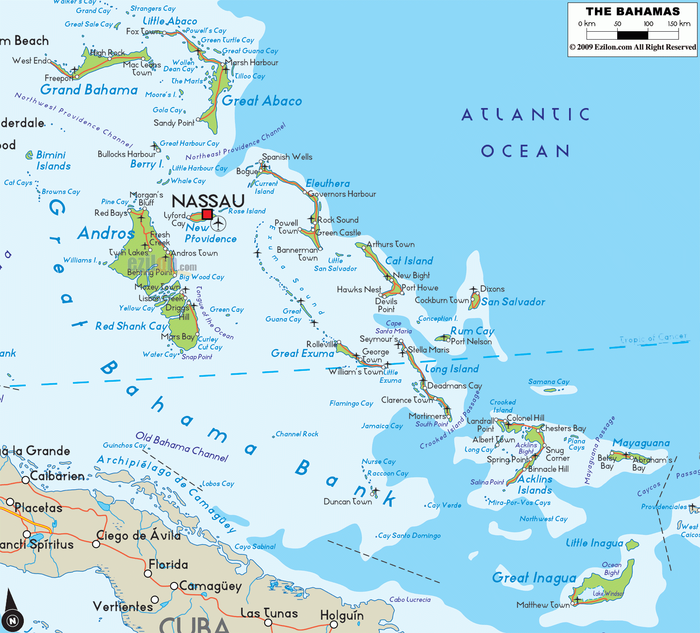 map of bahamas and islands map of bahamas and islands