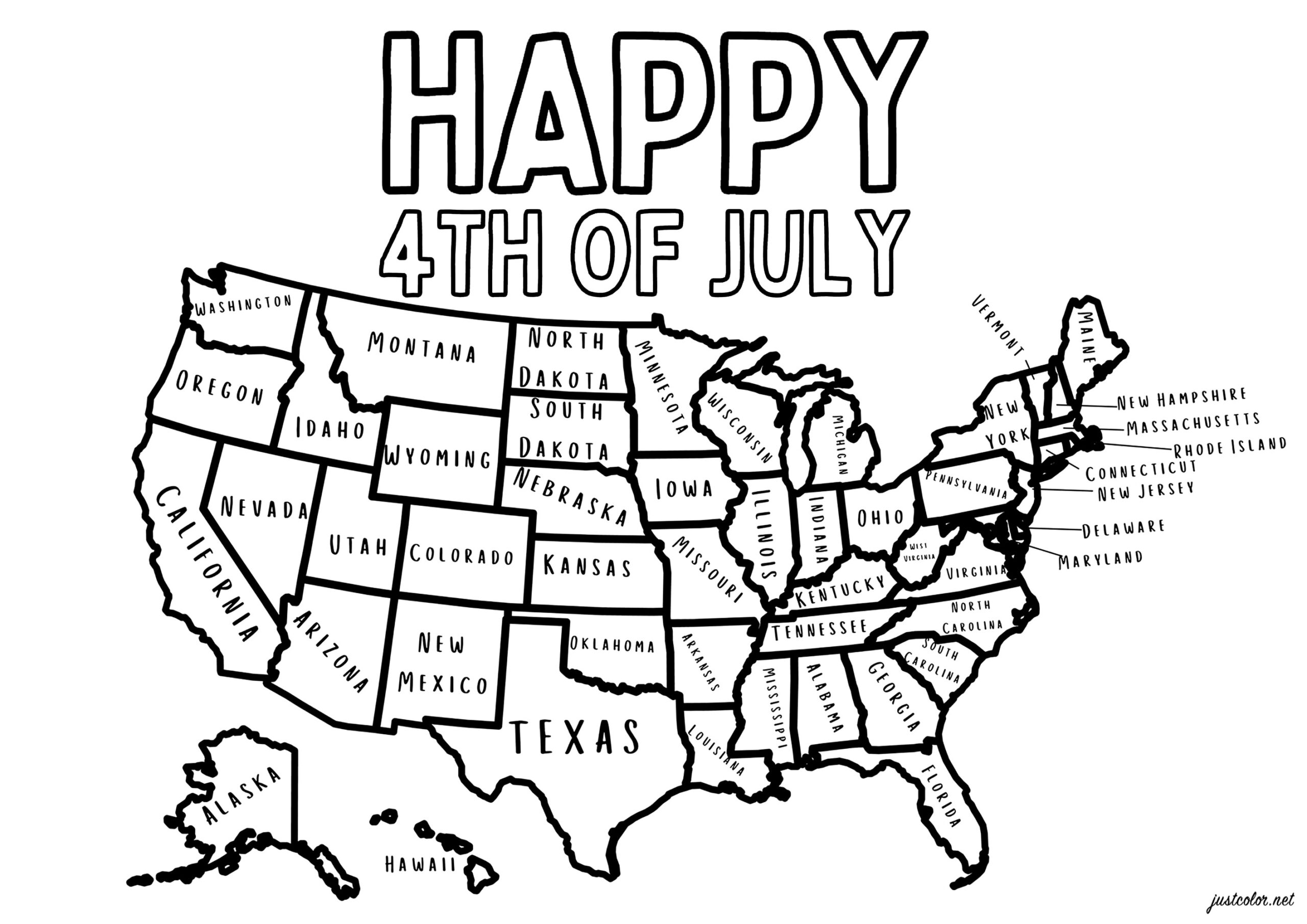 4 of july coloring pages