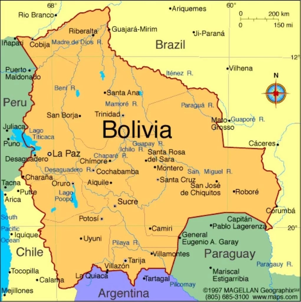 bolivia y sus capitales