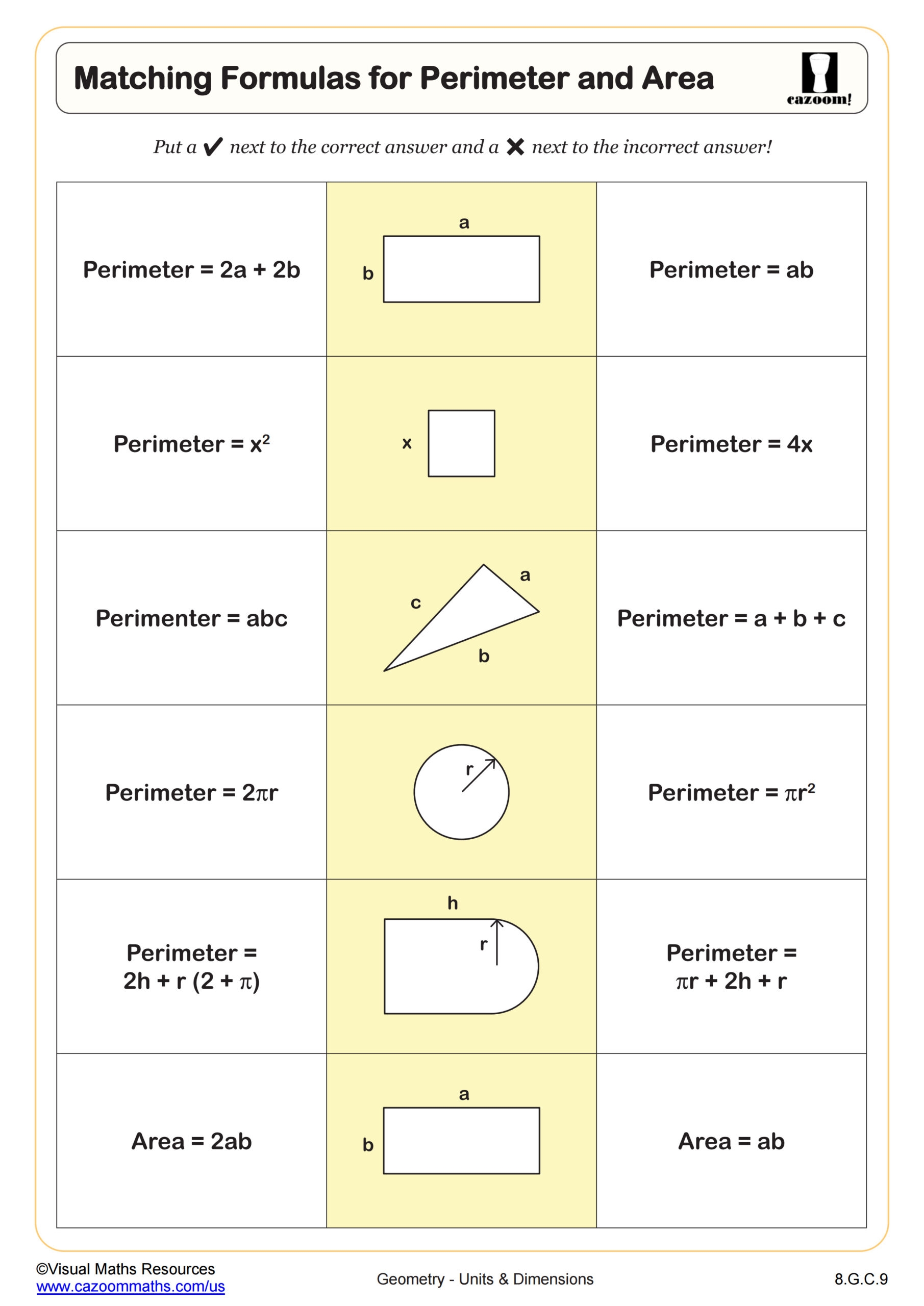 area and perimeter worksheet