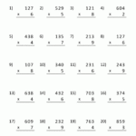 Math Multiplication Worksheets 4th Grade