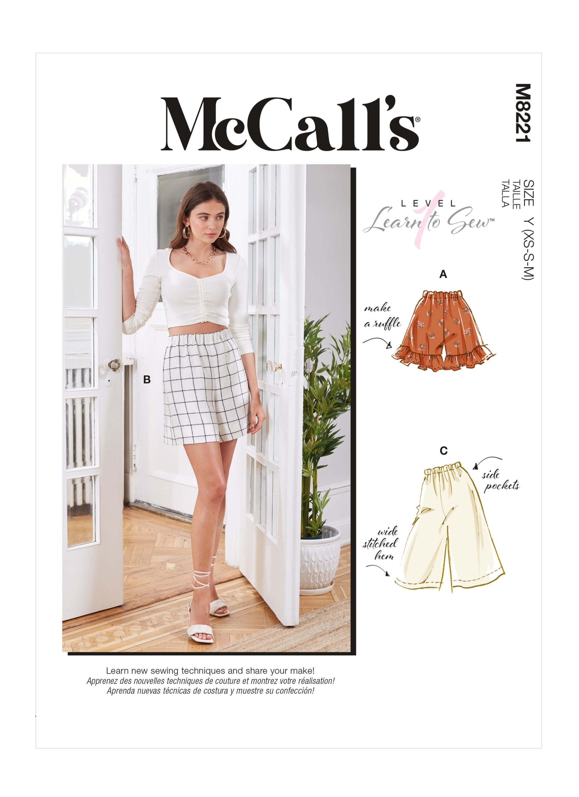 McCall s Sewing Pattern M8221 Misses Shorts Sewdirect