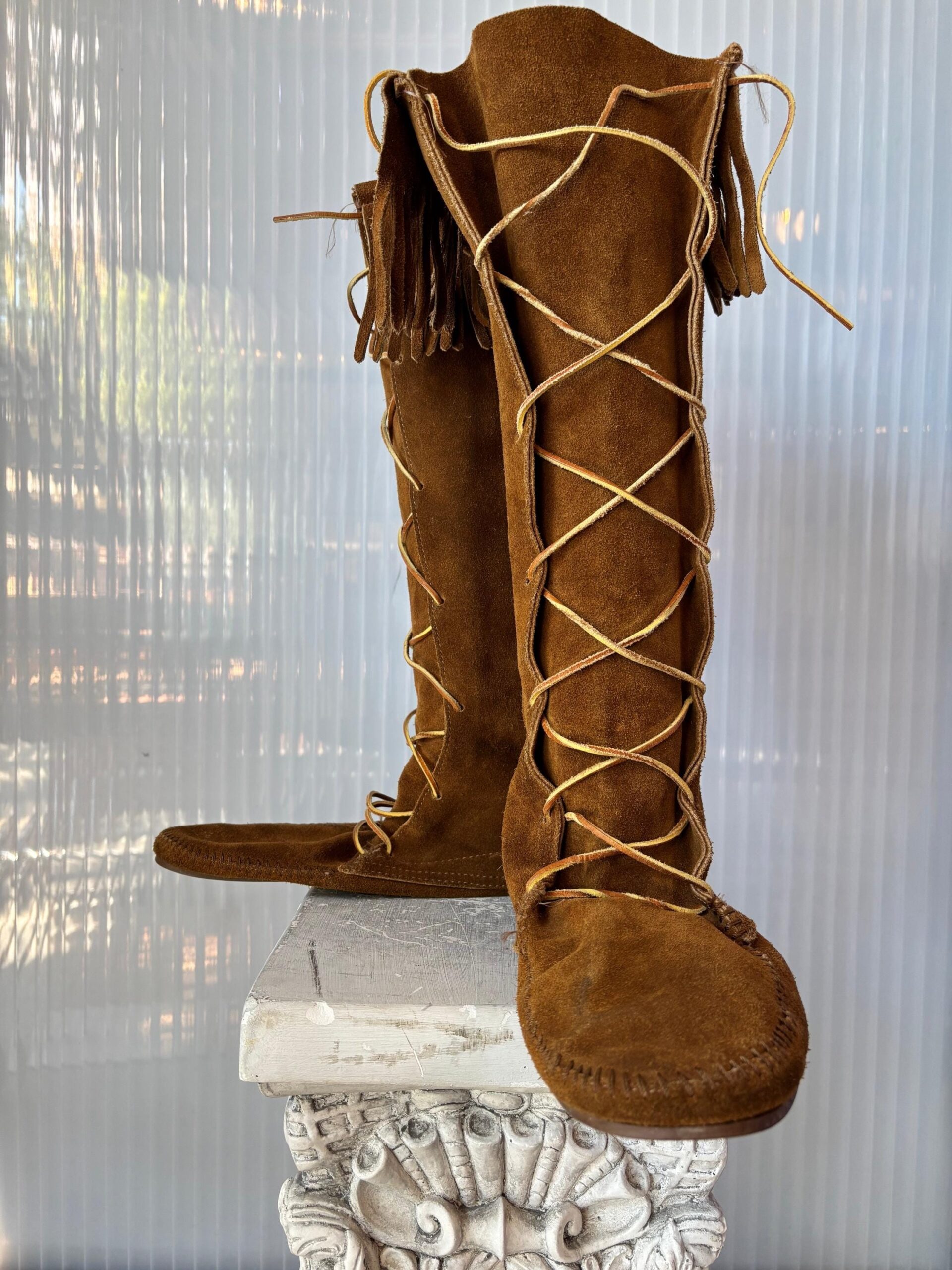 Mens Knee High Mocassins Etsy Australia