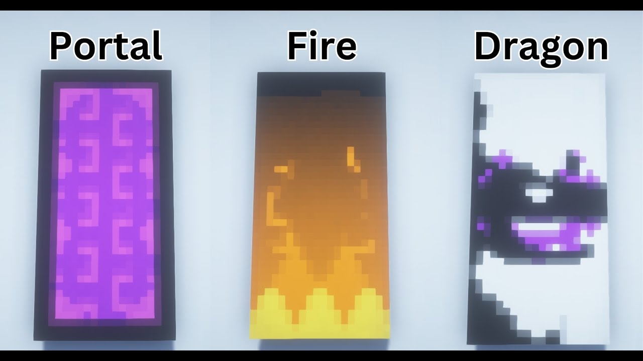 Minecraft 10 Cool And Easy Banner Designs Bedrock And Java YouTube