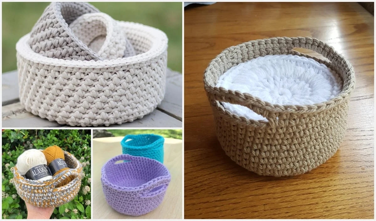 crochet basket pattern free