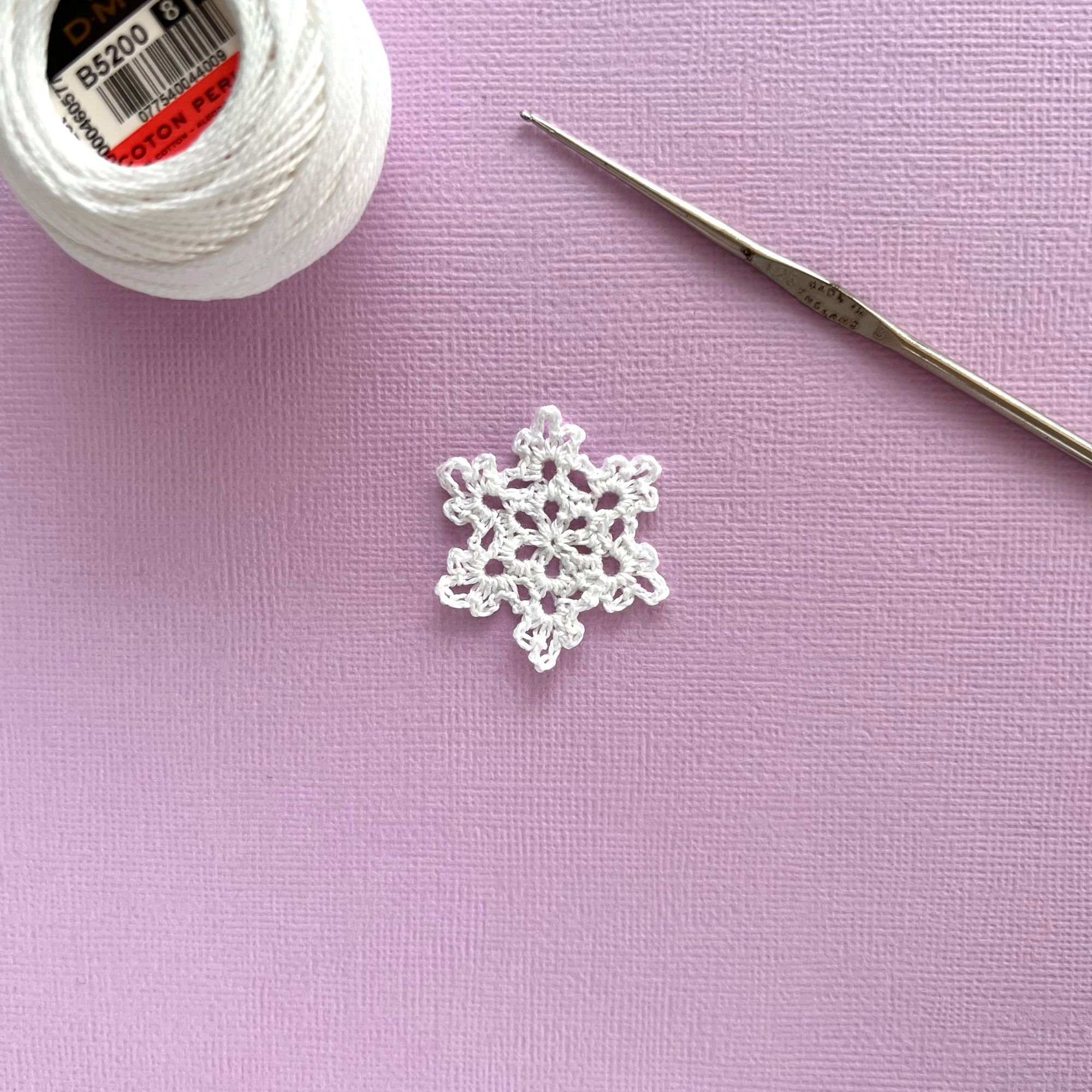 Mini Crochet Snowflake Pattern Mini Crochet Snowflake Pattern