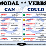 Modal Verbs Can Or Could English Study Page