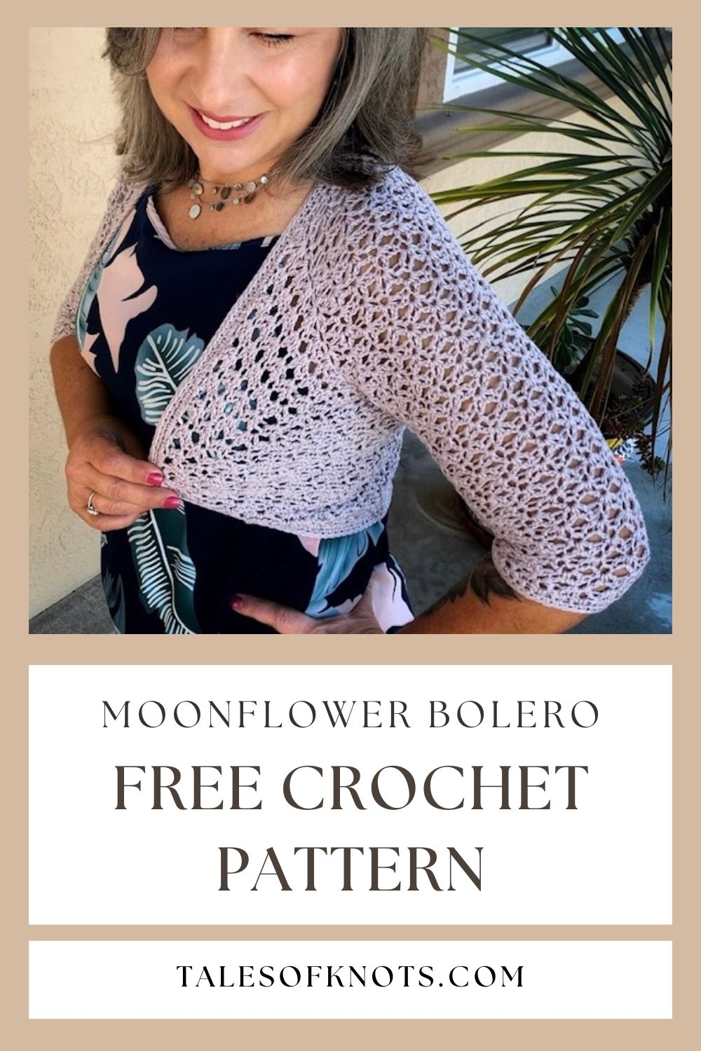 Moonflower Crochet Bolero Free Shrug Pattern By Tales Of Knots