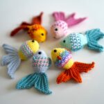 Mosaic Goldfish Free Amigurumi Crochet Pattern Sweet Softies