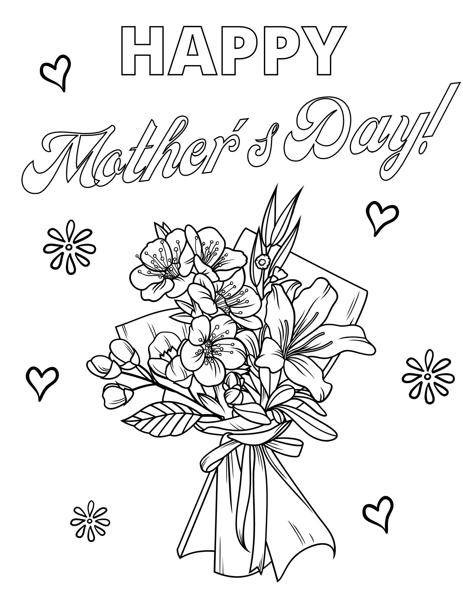 mother's day coloring pages mother's day coloring pages