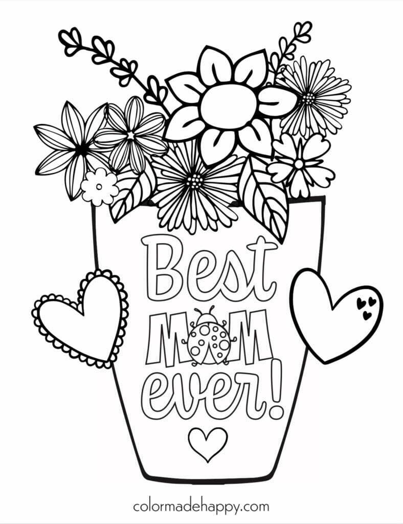 Mother s Day Coloring Pages Mother s Day Coloring Pages