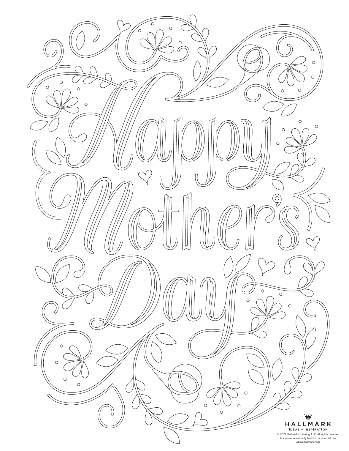 mothers day coloring pages free mothers day coloring pages free