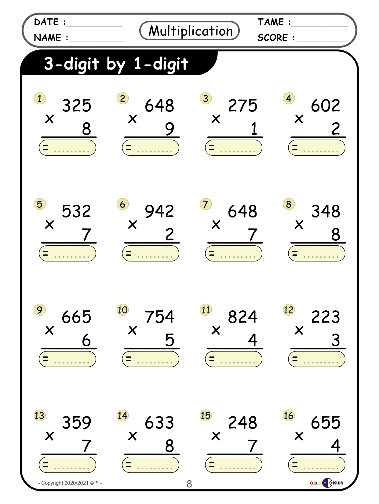 Multi Digit Multiplication Mastery Worksheets From 2 Digit To 4 Digit Operation Made By Teachers Multi Digit Multiplication Mastery Worksheets From 2 Digit To 4 Digit Operation Made By Teachers