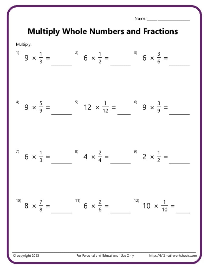 multiplying mixed fractions worksheet multiplying mixed fractions worksheet