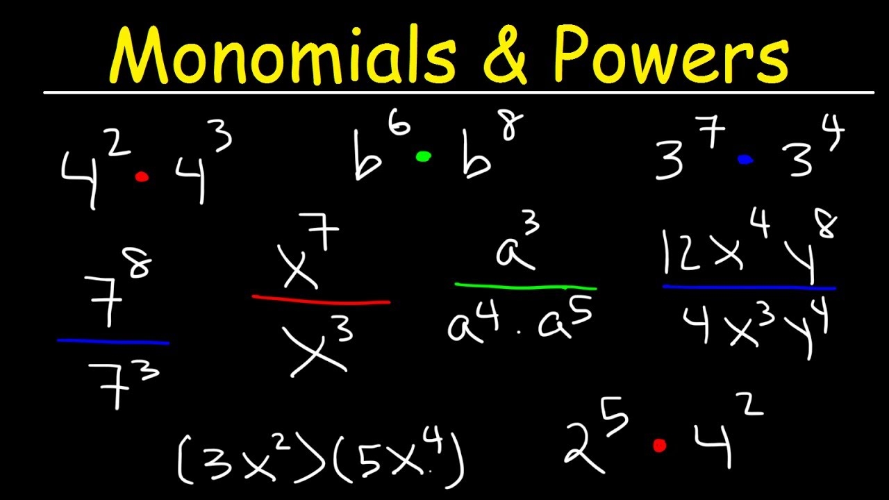 monomials multiplying and dividing questions monomials multiplying and dividing questions
