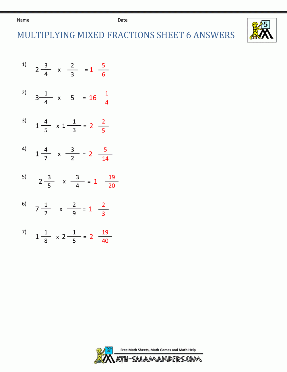 multiplying fractions and whole numbers worksheet multiplying fractions and whole numbers worksheet