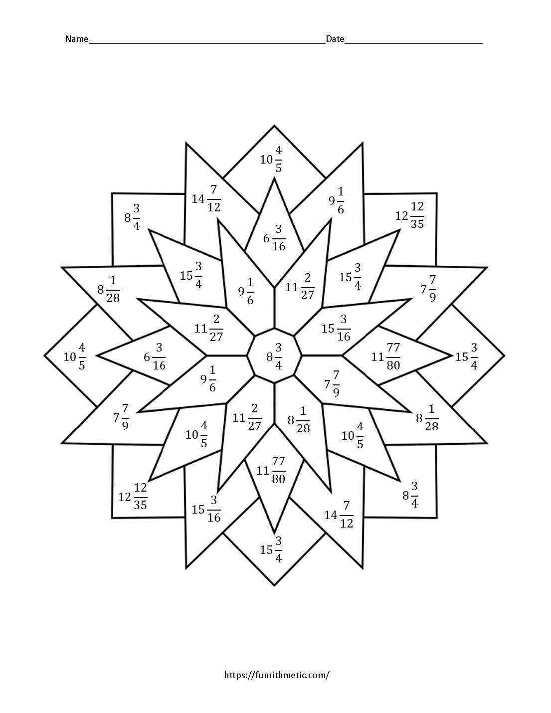 Multiplying Mixed Numbers Color By Number Funrithmetic Multiplying Mixed Numbers Color By Number Funrithmetic