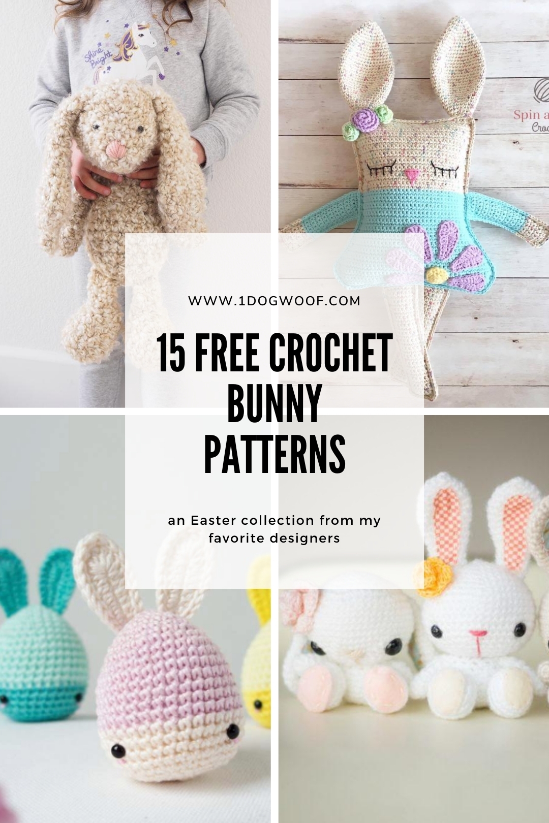 My Favorite Free Bunny Crochet Patterns Collection One Dog Woof