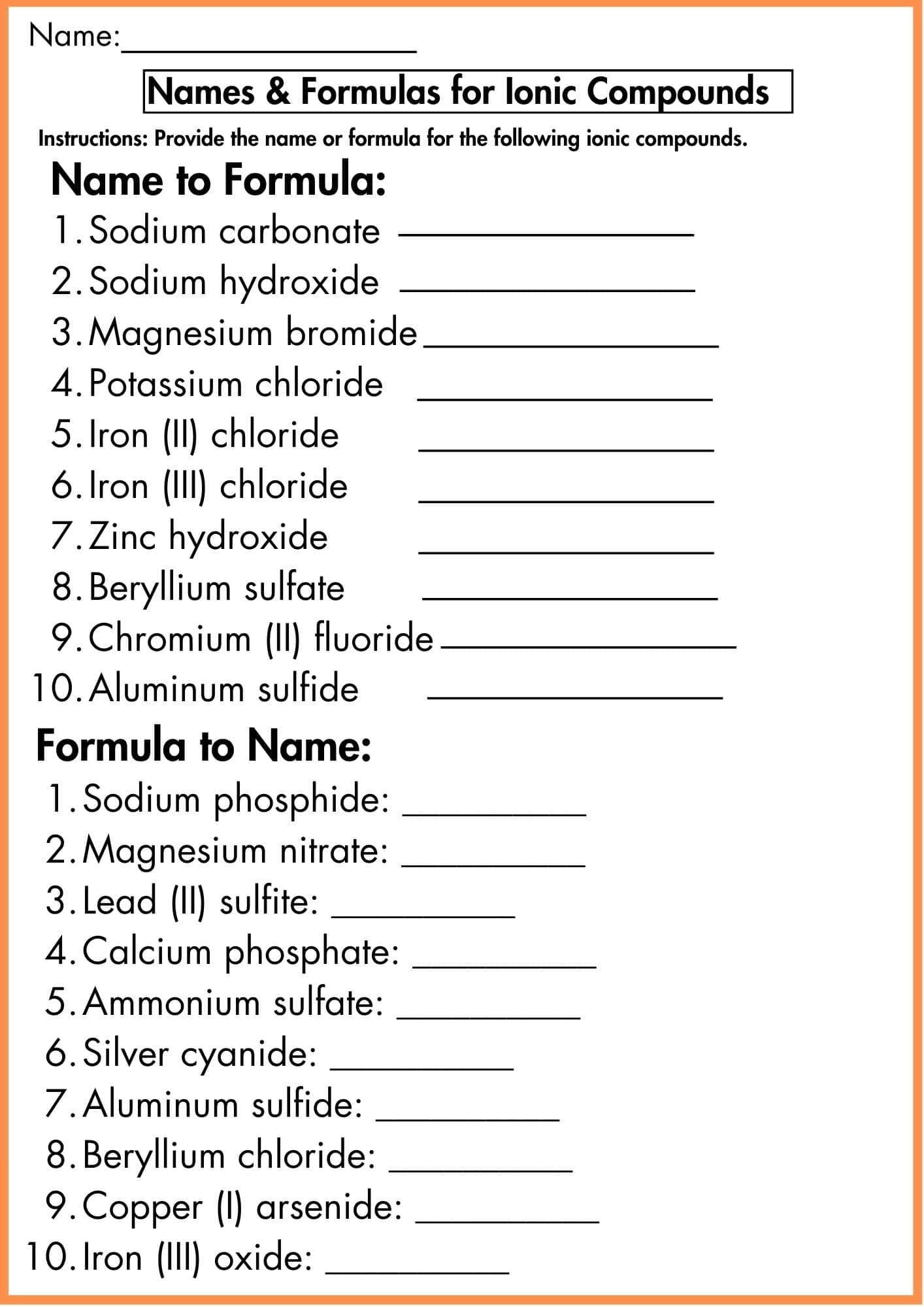 Names Formulas For Ionic Compounds Worksheet Names Formulas For Ionic Compounds Worksheet