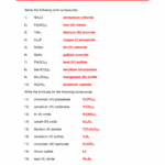 Naming Ionic Compounds Practice Worksheet Lecture Notes Worksheets Library