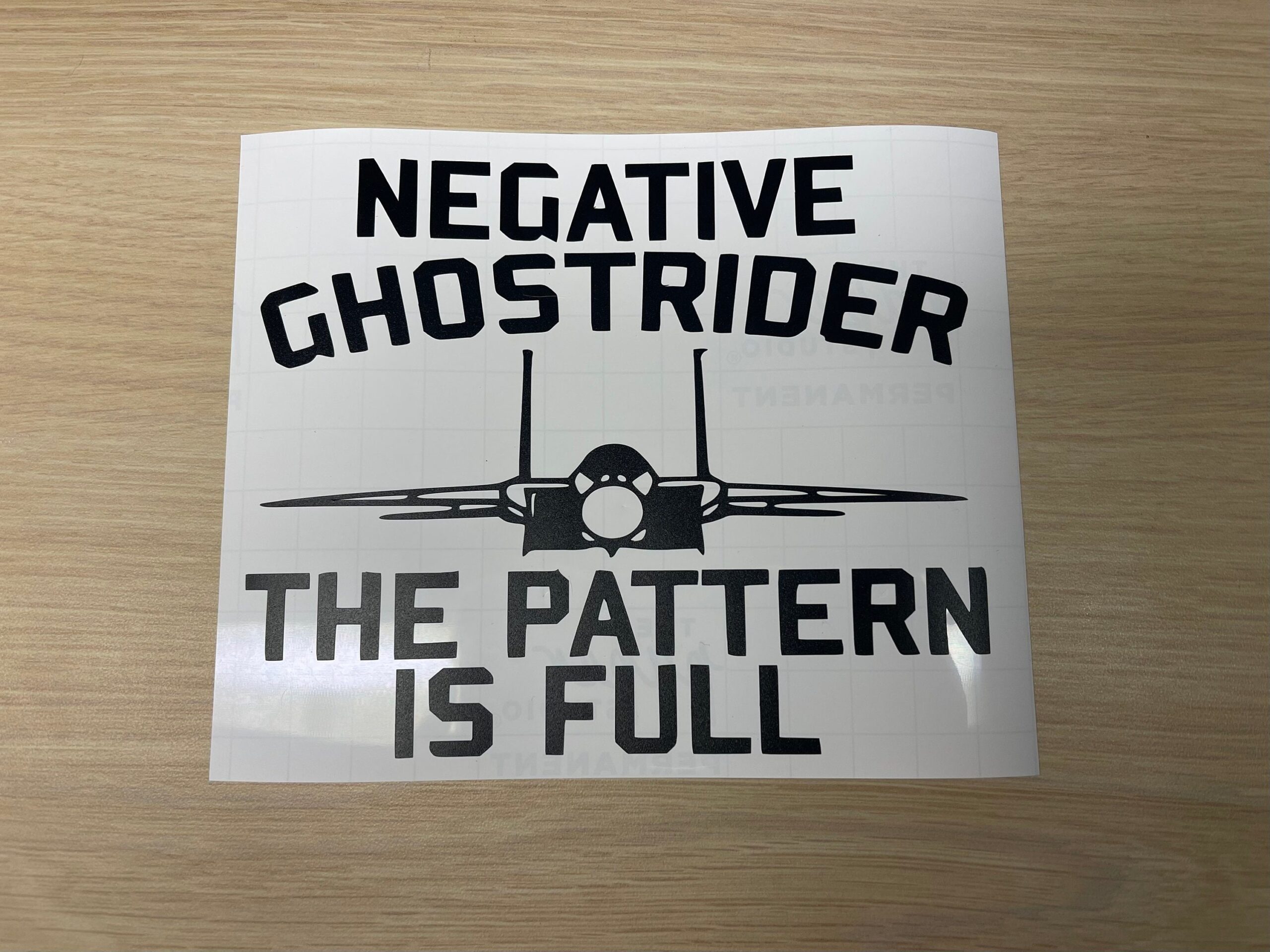 Negative Ghostrider The Pattern Is Full Vinyl Decal Etsy