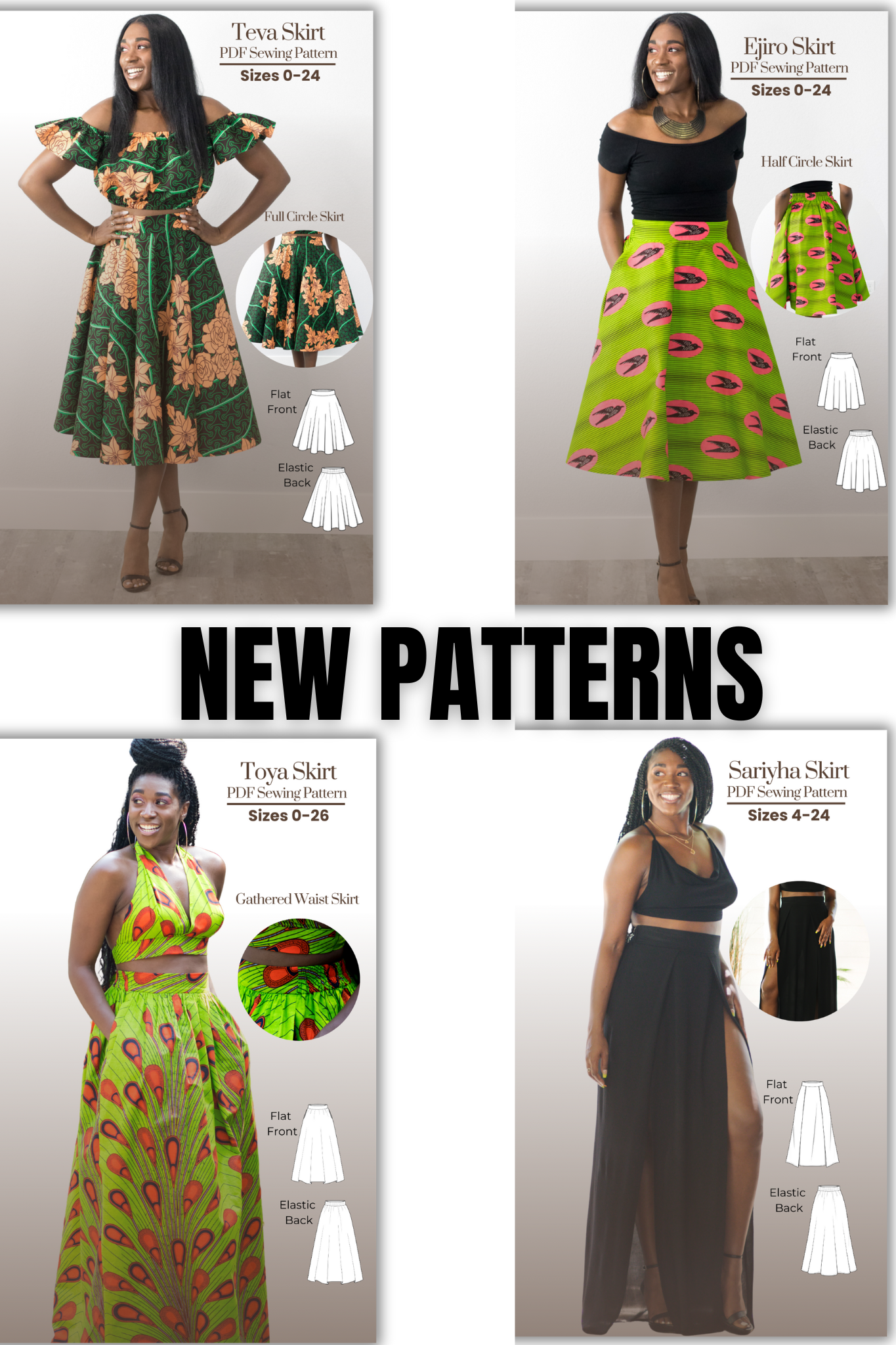 NEW Skirt Sewing Patterns Montoya Mayo