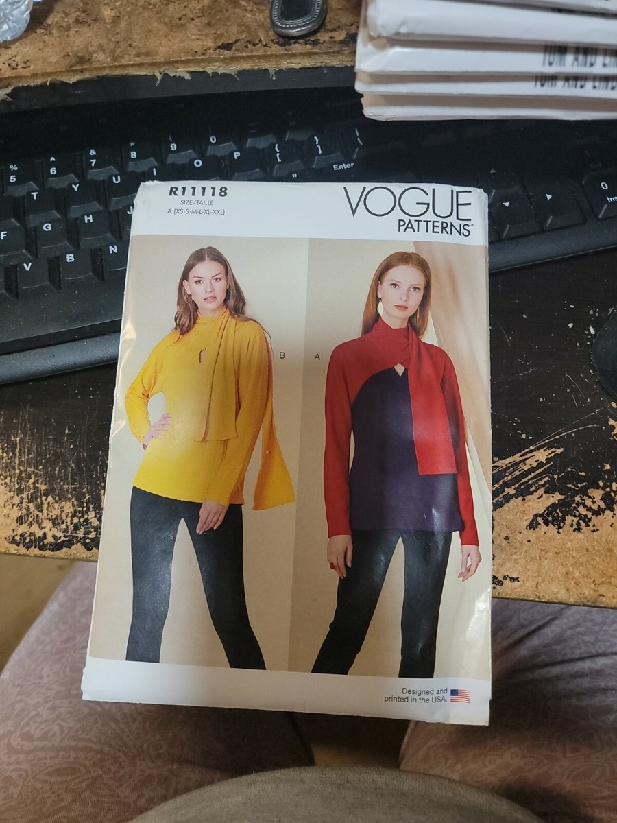 NEW VOGUE SEWING PATTERN R11118 V1825 MISS OR MISS PETITE TOP Sz XS XXL UNCUT EBay