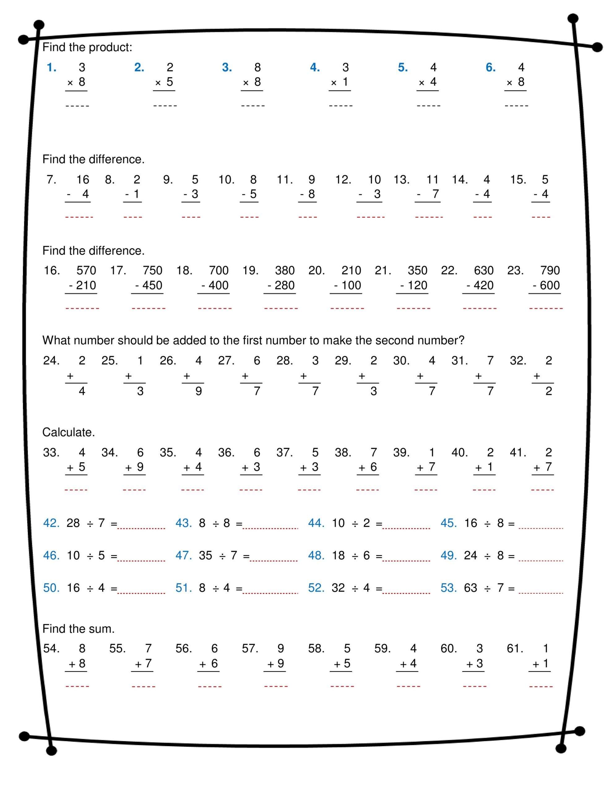 Ninalazina Addition Subtraction Multiplication Division Worksheets Pdf Upload V2 Page 2 Created With Publitas Ninalazina Addition Subtraction Multiplication Division Worksheets Pdf Upload V2 Page 2 Created With Publitas