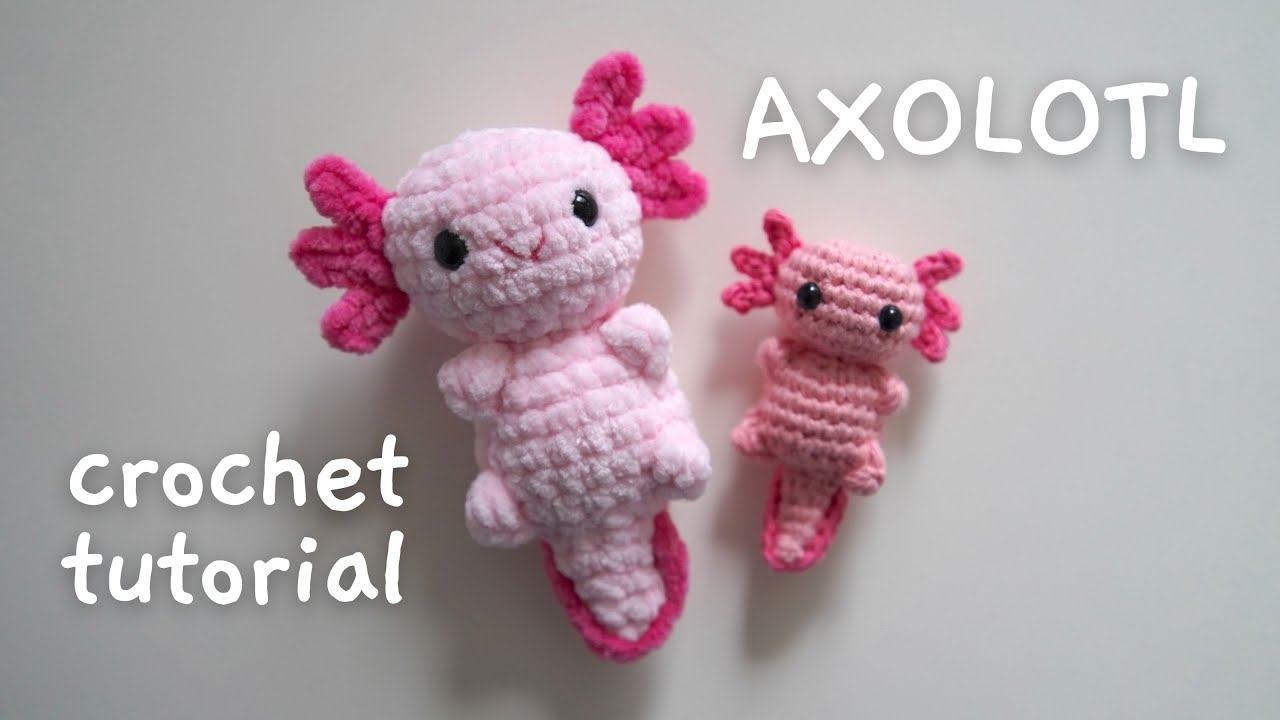 NO SEW Axolotl Crochet Tutorial Easy Quick Beginner Friendly Free Amigurumi Doll Pattern YouTube