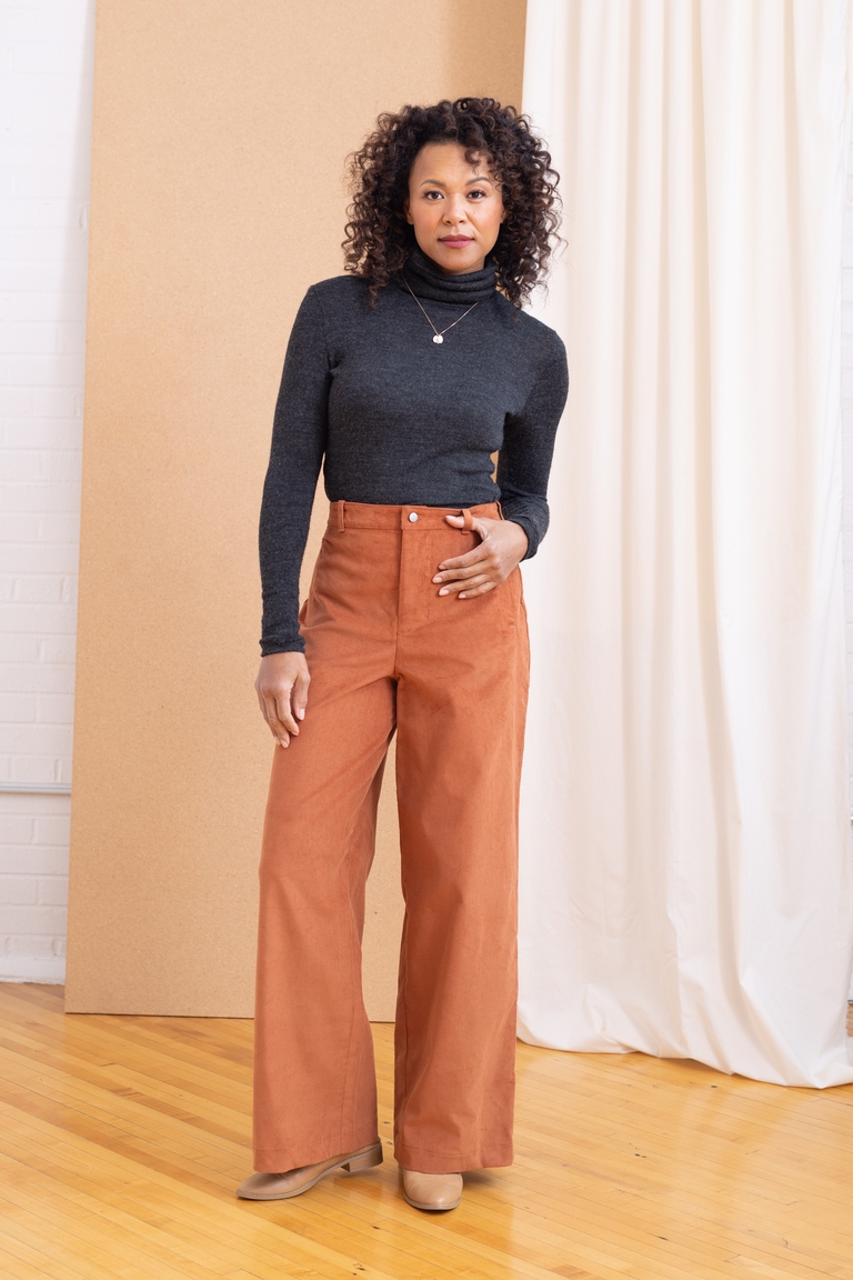 Noah High Rise Wide Leg Pants PDF Sewing Pattern Instant Download Noah High Rise Wide Leg Pants PDF Sewing Pattern Instant Download