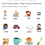 Noun And Verb Worksheet For Class 1 2 3 1st Grade Noun Verb Sentences Book Made By Teachers