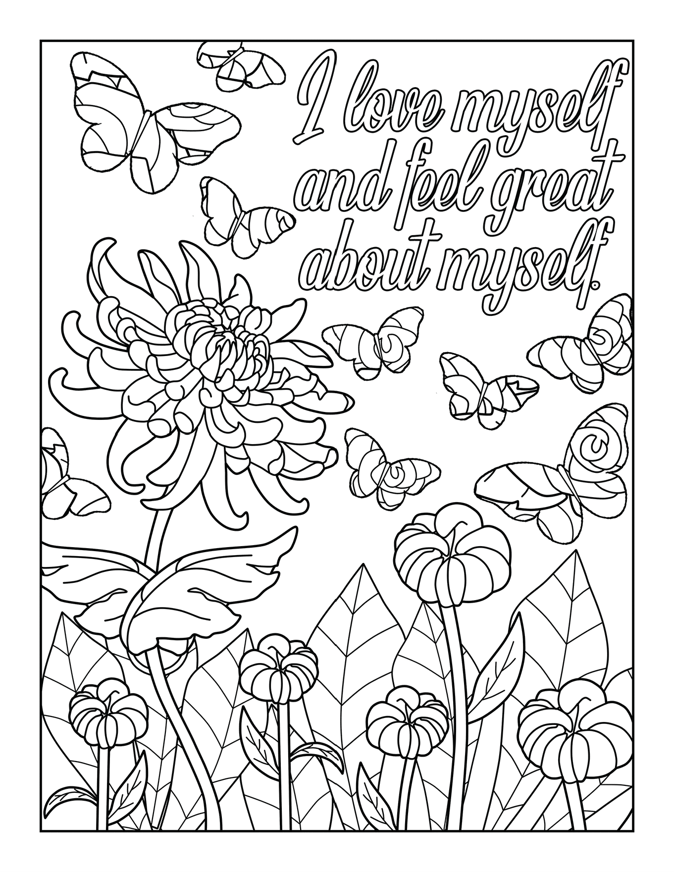 November Coloring Page Printables Ashley Yeo