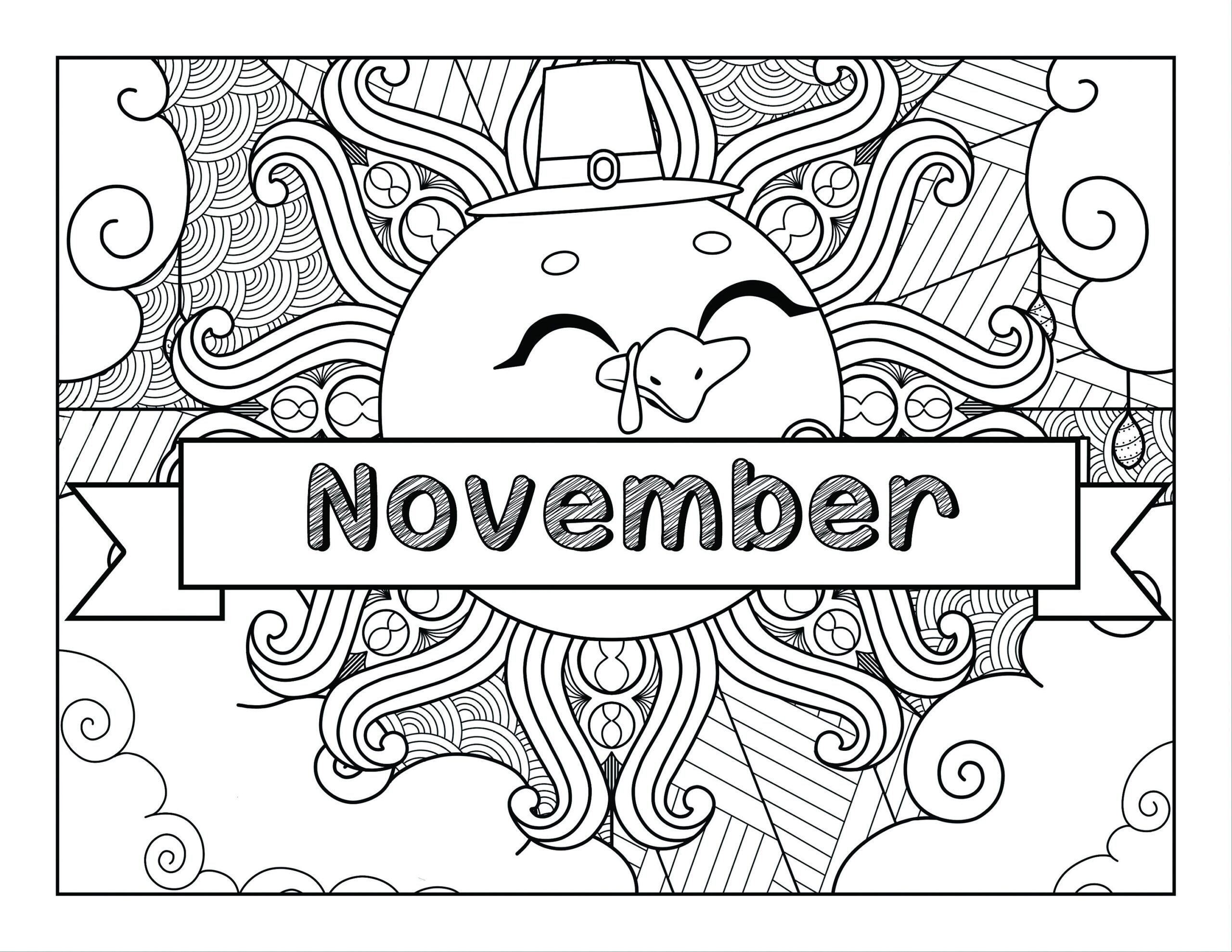 coloring pages for november