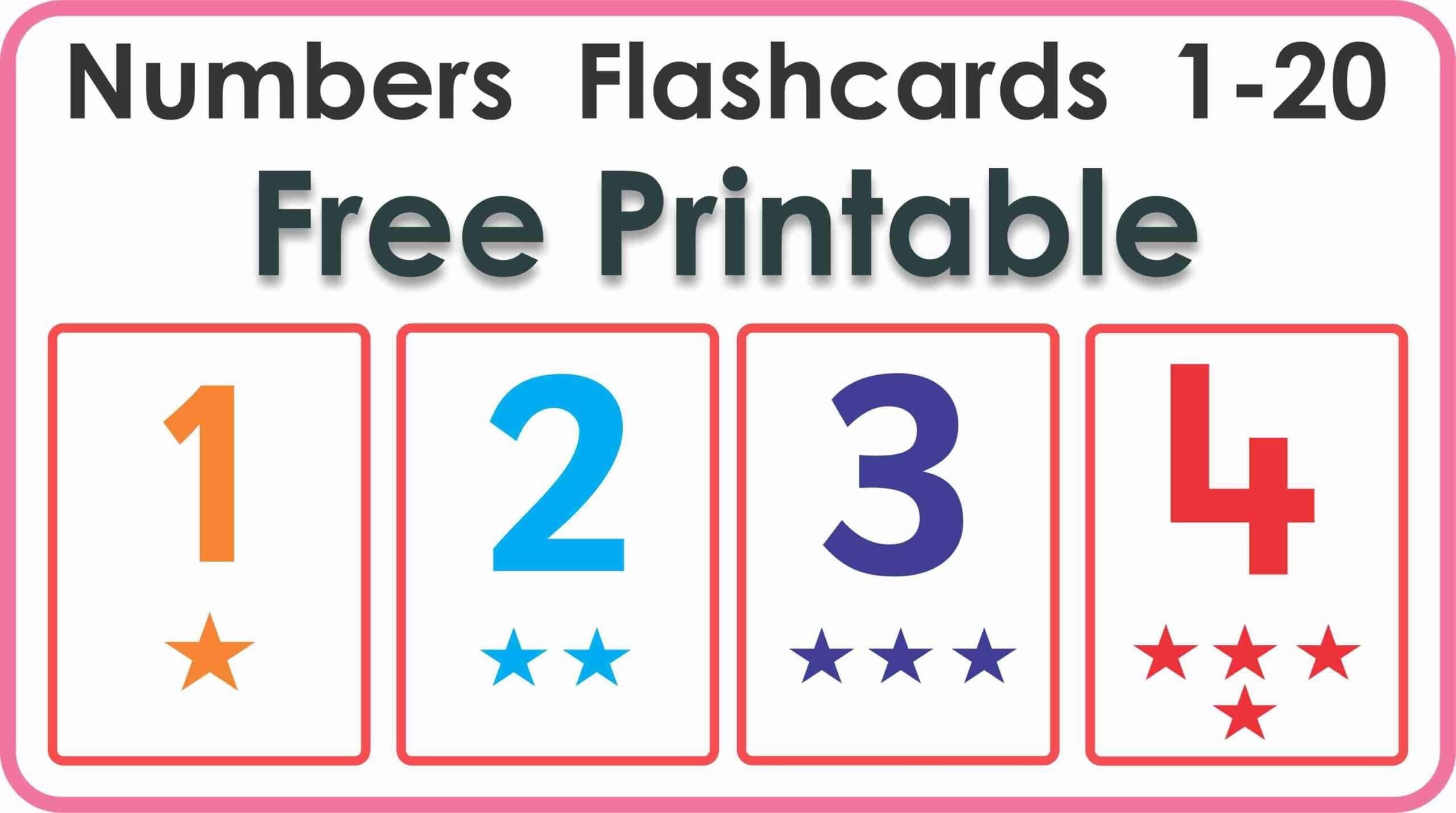 Number Flashcards 1 To 20 Free Printable Montessoriseries Number Flashcards 1 To 20 Free Printable Montessoriseries