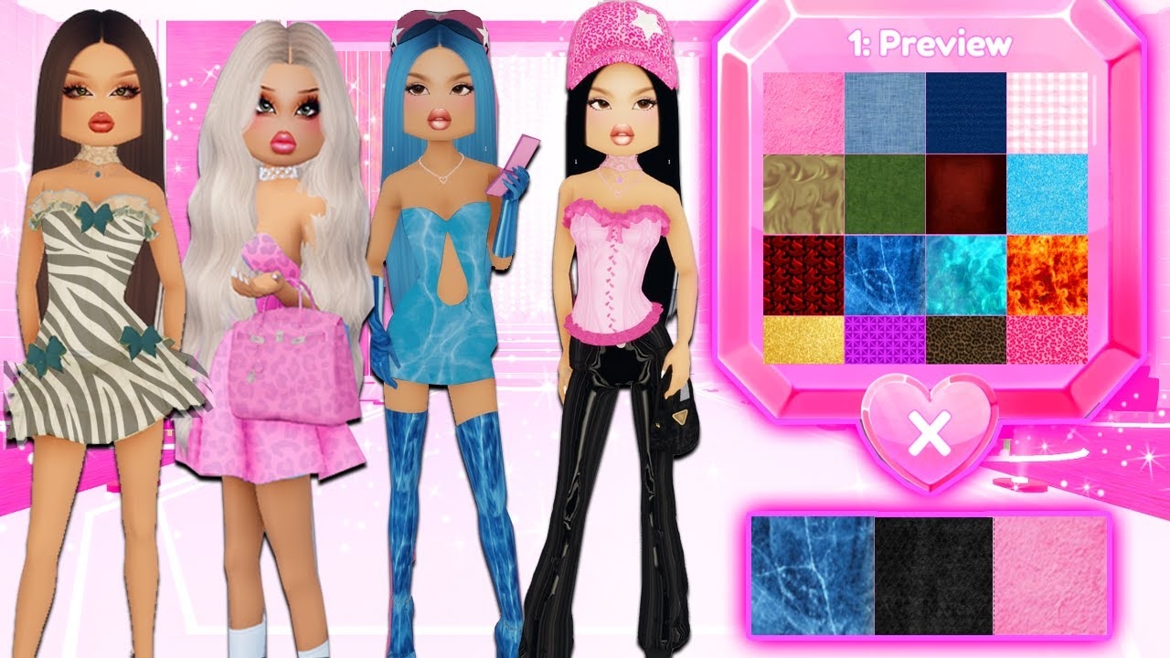 ONLY Using Patterns In Dress To Impress YouTube