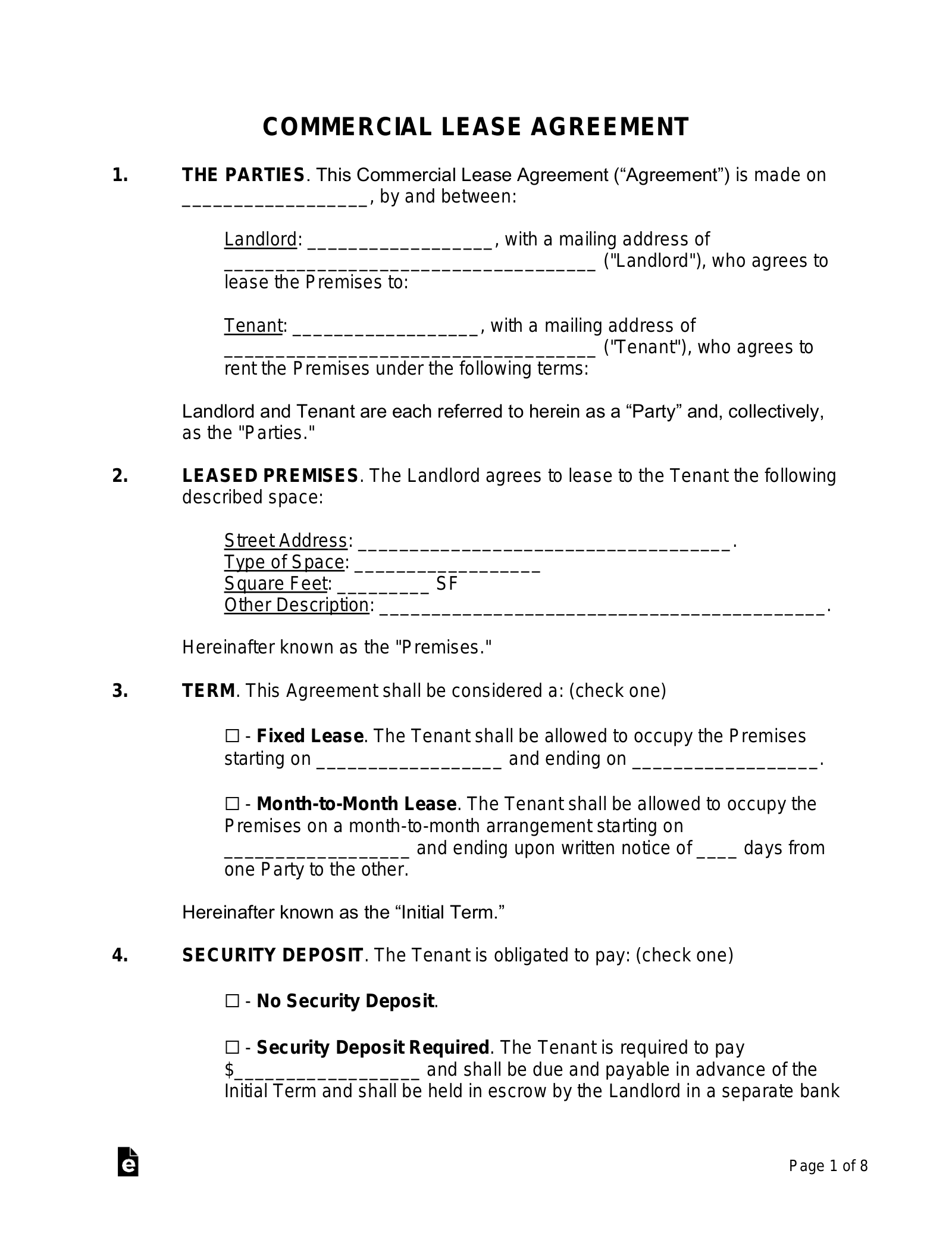 Ontario Lease Form Printable