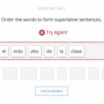 Order The Words To Form Superlative Sentences Try Chegg