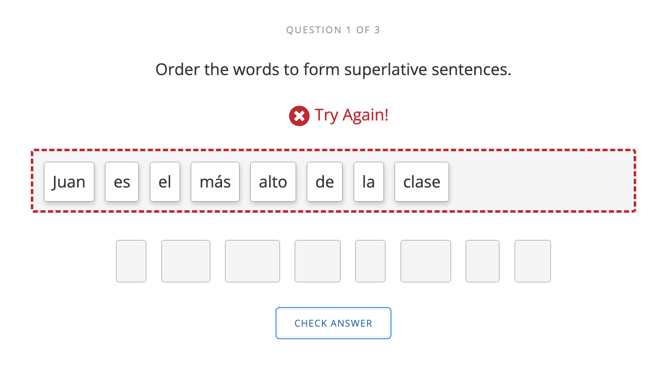 Order The Words To Form Superlative Sentences Try Chegg