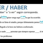 ORTOGRAF A HABER O A VER YouTube