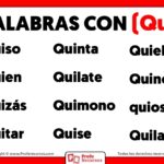 Palabras Con Qui Ejemplos De Palabras Con Qui
