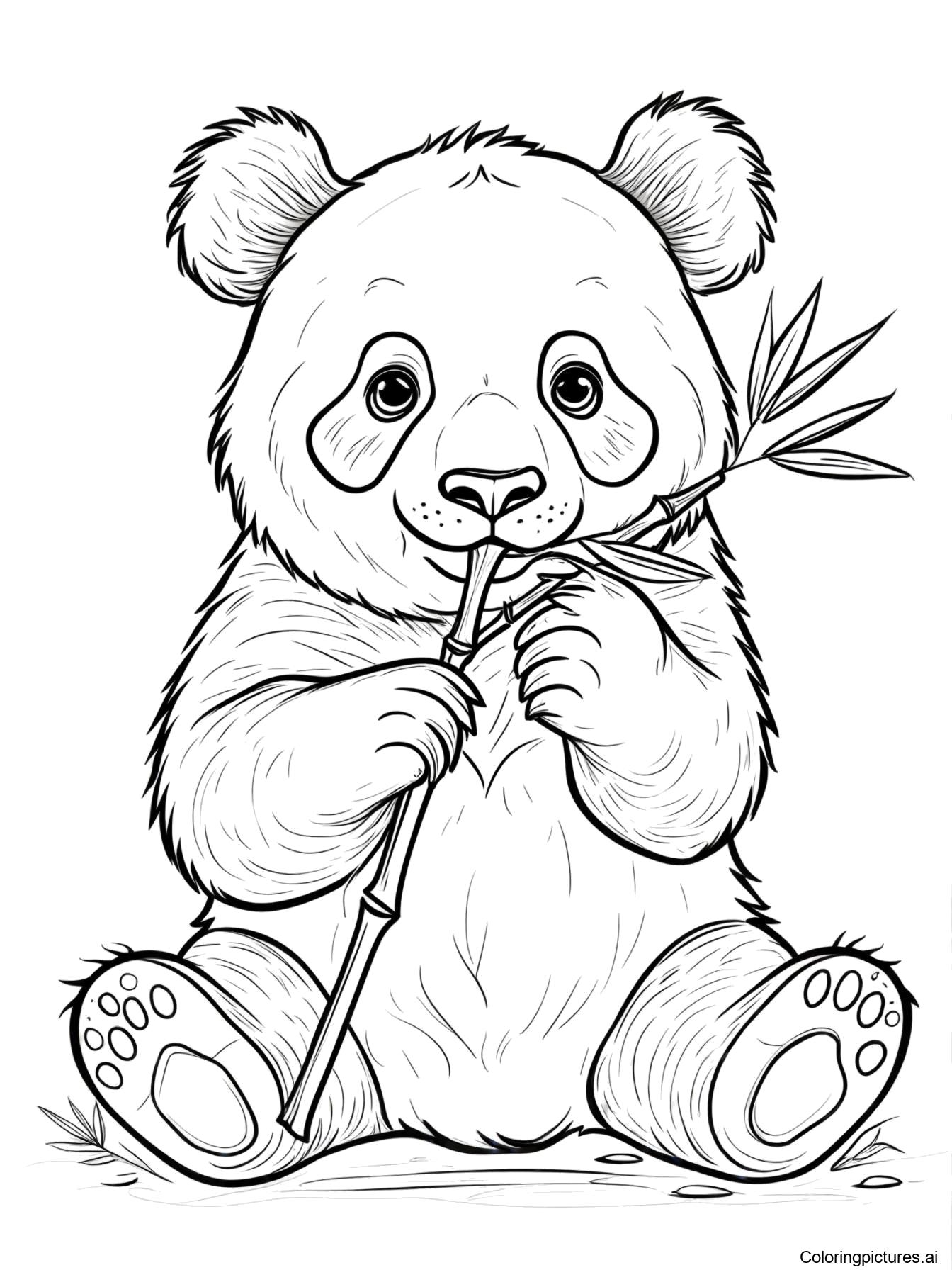 Panda Bear Free Printable Coloring Page Panda Bear Free Printable Coloring Page